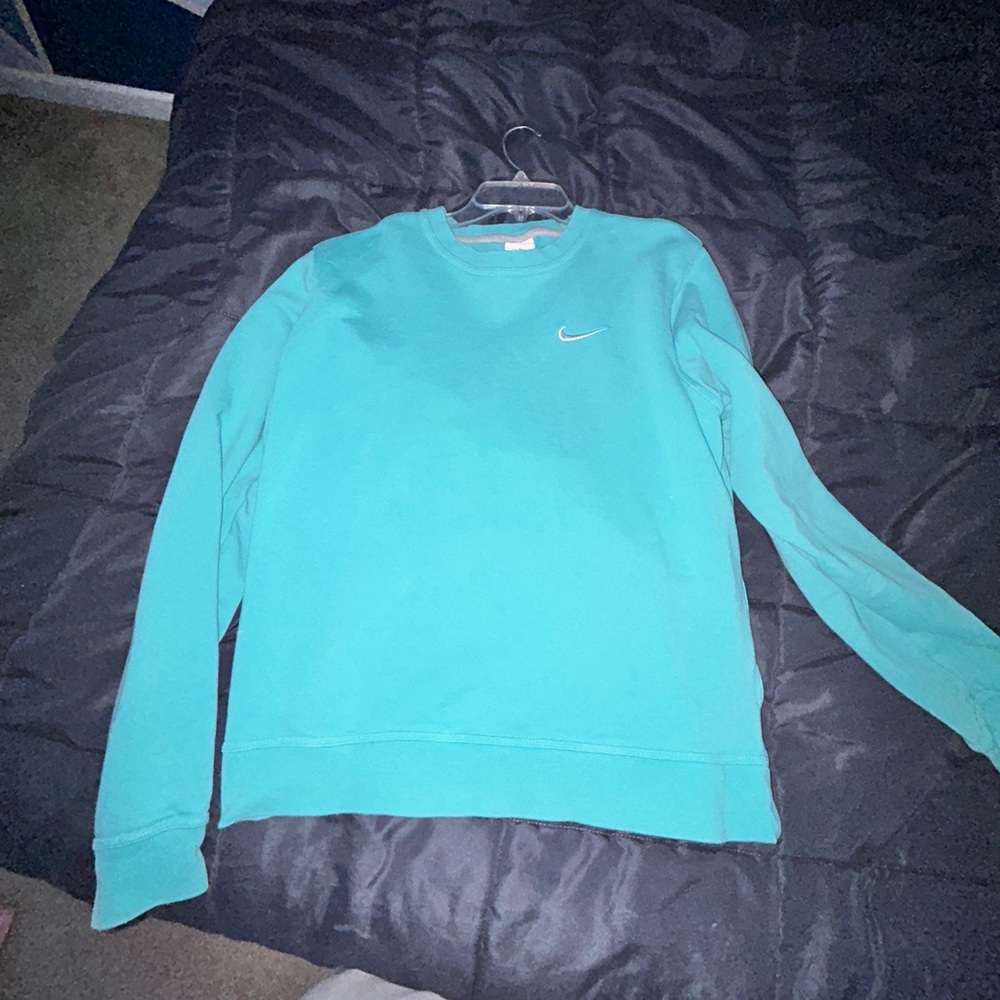 Green-blue Nike crew neck